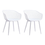 Aurelle Home Piola Waterproof Modern Outdoor Chairs (Set of 2) - 23 x 24 x 32