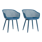 Aurelle Home Piola Waterproof Modern Outdoor Chairs (Set of 2) - 23 x 24 x 32