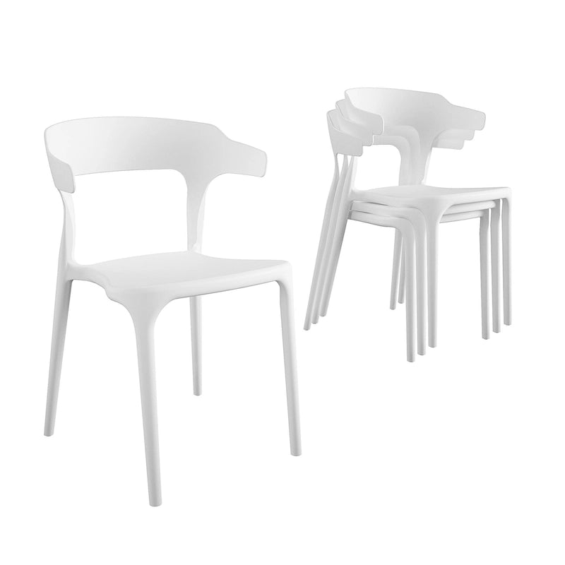 The Novogratz Poolside Felix Stackable Dining Chairs