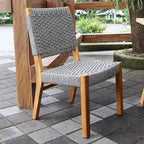 Cambridge Casual Zephyr 2-piece Teak Patio Dining Chair