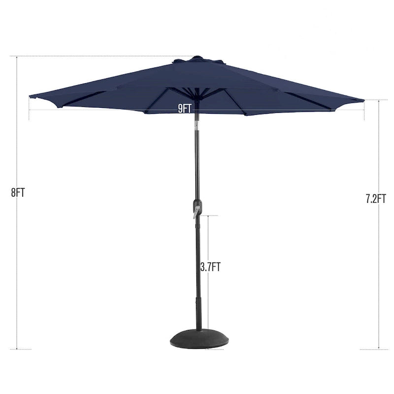 MAISON ARTS 5/6 Pieces Patio Dining Set, 4 x Aluminium Stackable Dining Chairs and 1 x Metal Table