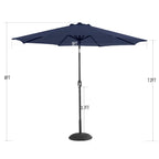 MAISON ARTS 5/6 Pieces Patio Dining Set, 4 x Aluminium Stackable Dining Chairs and 1 x Metal Table