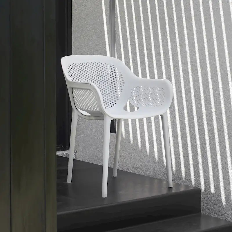 Omax Decor Atra Patio Dining Side Chair (Set of 2) - N/A