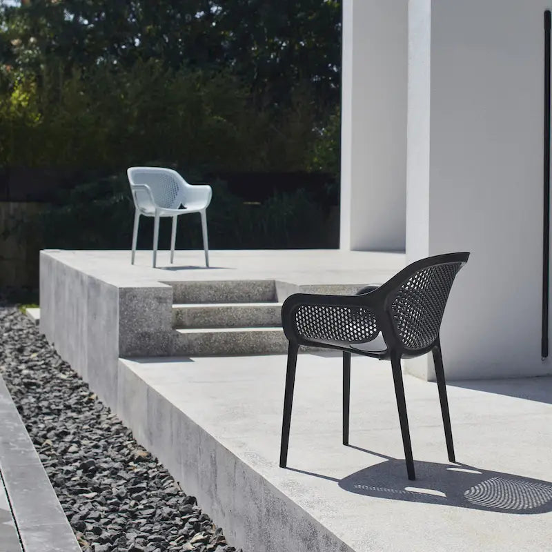 Omax Decor Atra Patio Dining Side Chair (Set of 2) - N/A