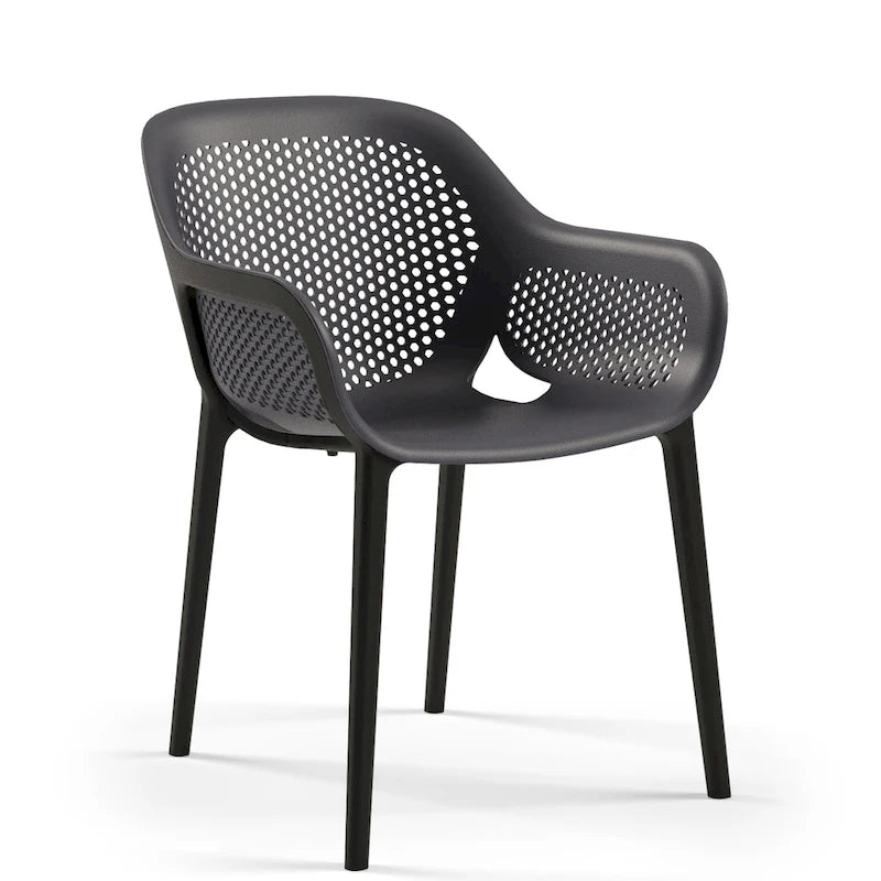 Omax Decor Atra Patio Dining Side Chair (Set of 2) - N/A