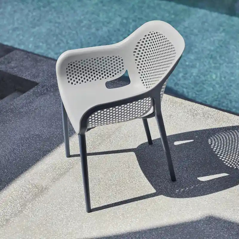 Omax Decor Atra Patio Dining Side Chair (Set of 2) - N/A