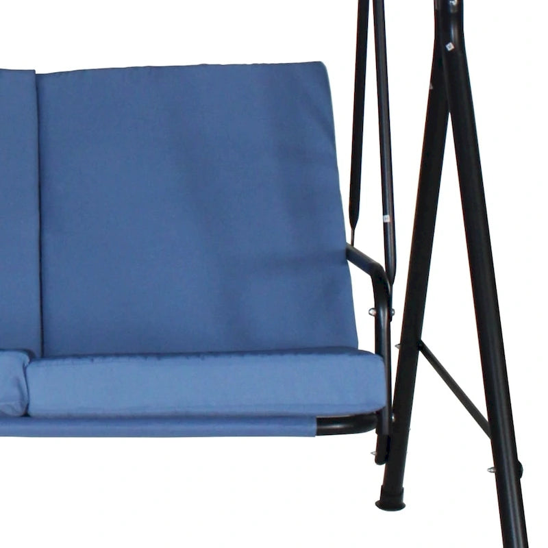 Rankin 3-seater Swing with Sunshade Hammock Cover and Stand by Havenside Home