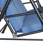 Rankin 3-seater Swing with Sunshade Hammock Cover and Stand by Havenside Home