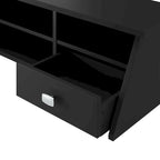 54" Computer Desk with Drawers & Desktop Organizer – Espresso Oak / Gray / Black / White, Single User