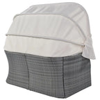 U_STYLE Outdoor Patio Furniture Set Daybed Sunbed with Retractable Canopy