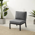 Crosley Clark Outdoor Metal Sectional Center Chair