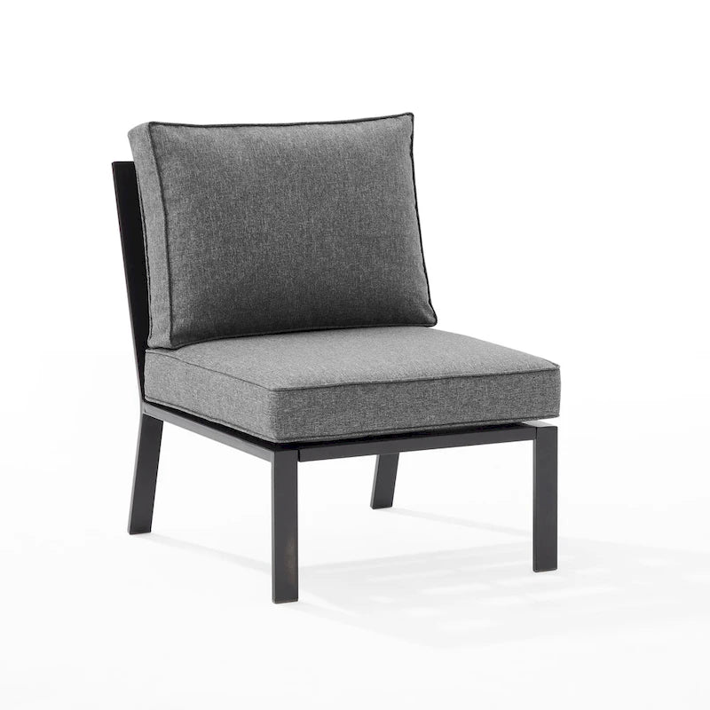 Crosley Clark Outdoor Metal Sectional Center Chair