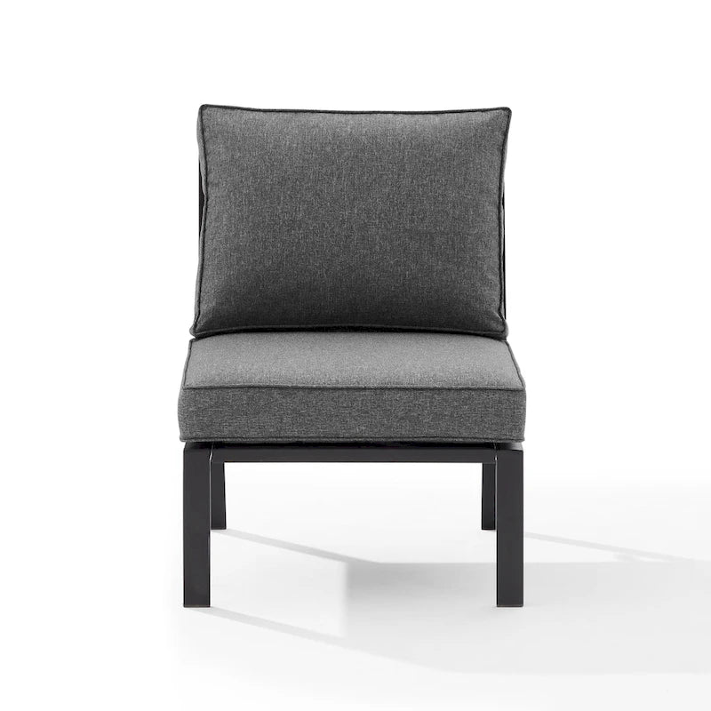 Crosley Clark Outdoor Metal Sectional Center Chair