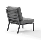 Crosley Clark Outdoor Metal Sectional Center Chair