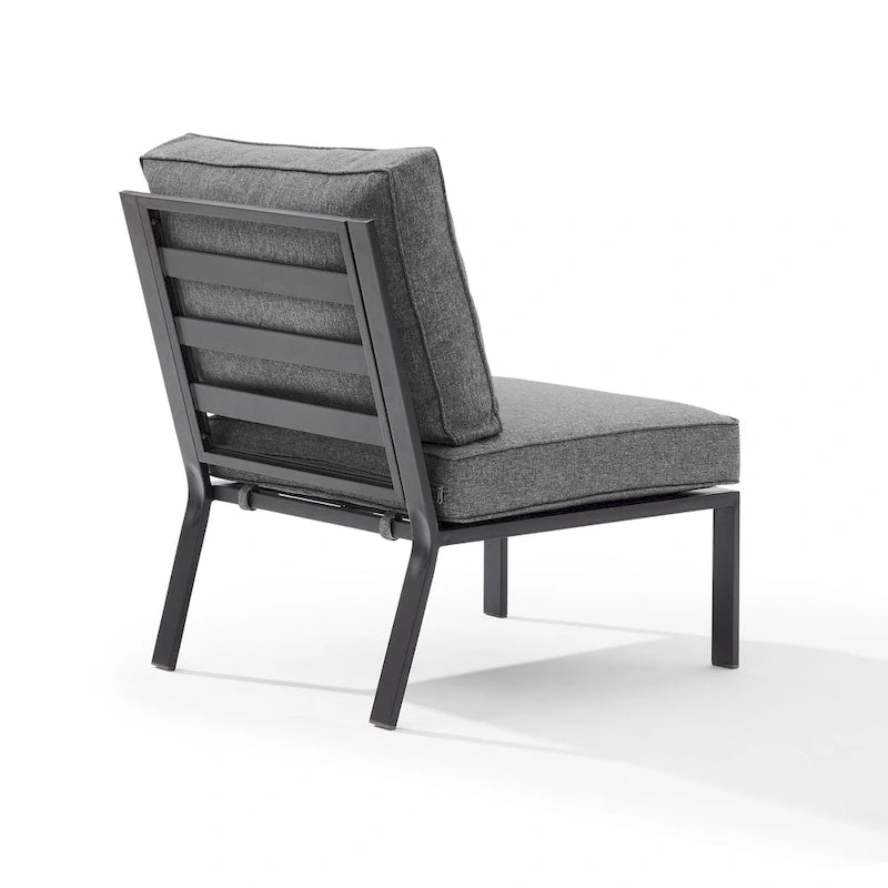 Crosley Clark Outdoor Metal Sectional Center Chair