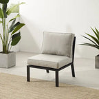 Crosley Clark Outdoor Metal Sectional Center Chair