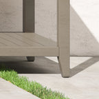 Homestyles Sustain Gray Wood Outdoor Sofa Table - 46 x 18 x 28