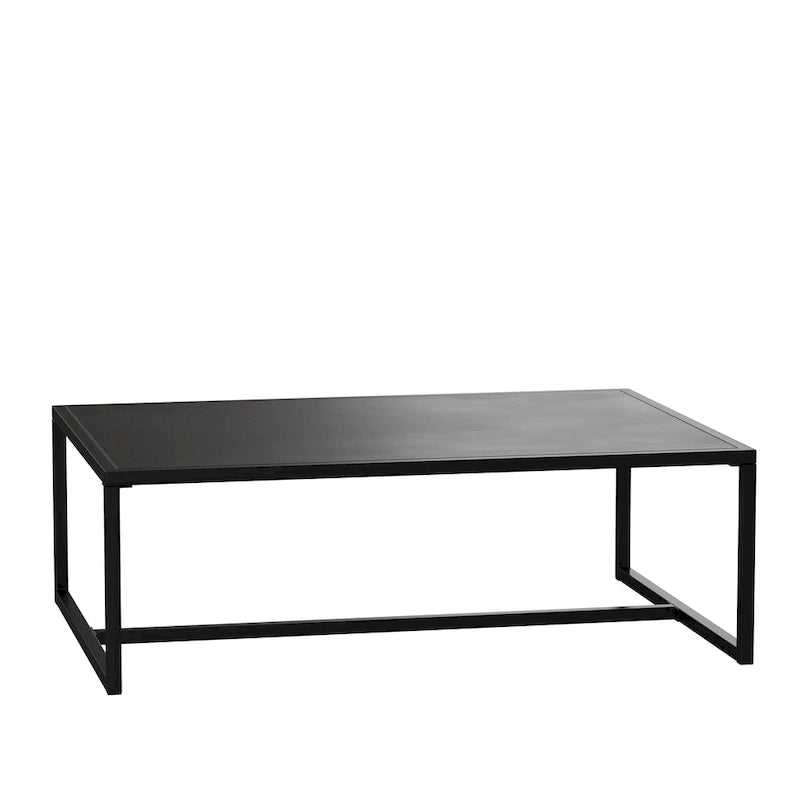 All-Weather Commercial Grade Indoor/Outdoor Steel Patio Coffee Table - 32D x 45W x 15H