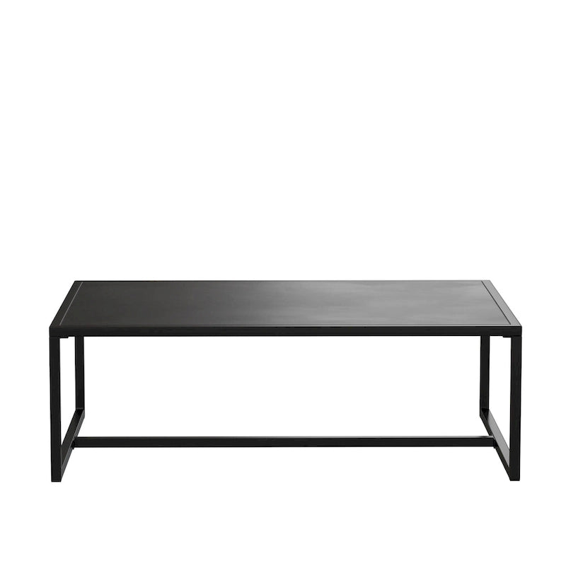 All-Weather Commercial Grade Indoor/Outdoor Steel Patio Coffee Table - 32D x 45W x 15H