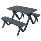 Pressure Treated Pine 4' Cross-Leg Picnic Table with 2 Benches