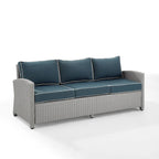 Bradenton Outdoor Wicker Sofa - 80.5 W x 31.75 D x 32.5 H
