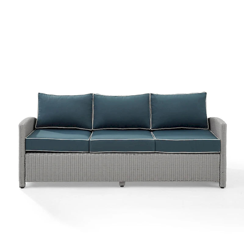 Bradenton Outdoor Wicker Sofa - 80.5 W x 31.75 D x 32.5 H