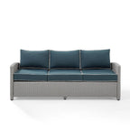 Bradenton Outdoor Wicker Sofa - 80.5 W x 31.75 D x 32.5 H