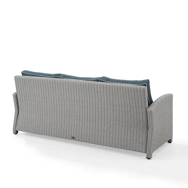 Bradenton Outdoor Wicker Sofa - 80.5 W x 31.75 D x 32.5 H