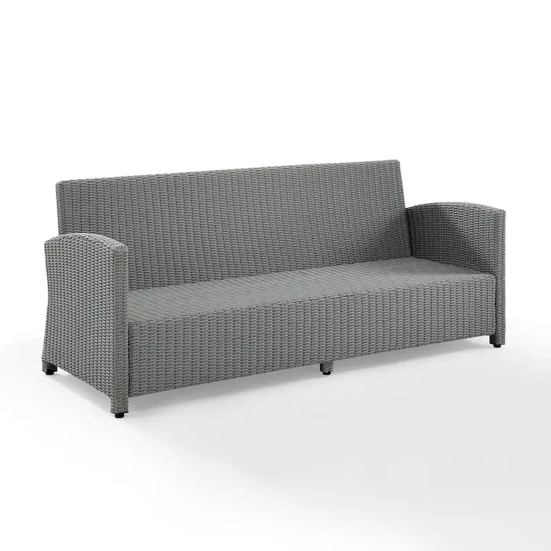 Bradenton Outdoor Wicker Sofa - 80.5 W x 31.75 D x 32.5 H
