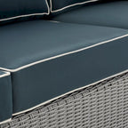 Bradenton Outdoor Wicker Sofa - 80.5 W x 31.75 D x 32.5 H