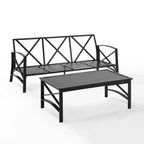 Crosley Kaplan 2Pc Outdoor Sofa Set - 79 W x 65 D x 32 H