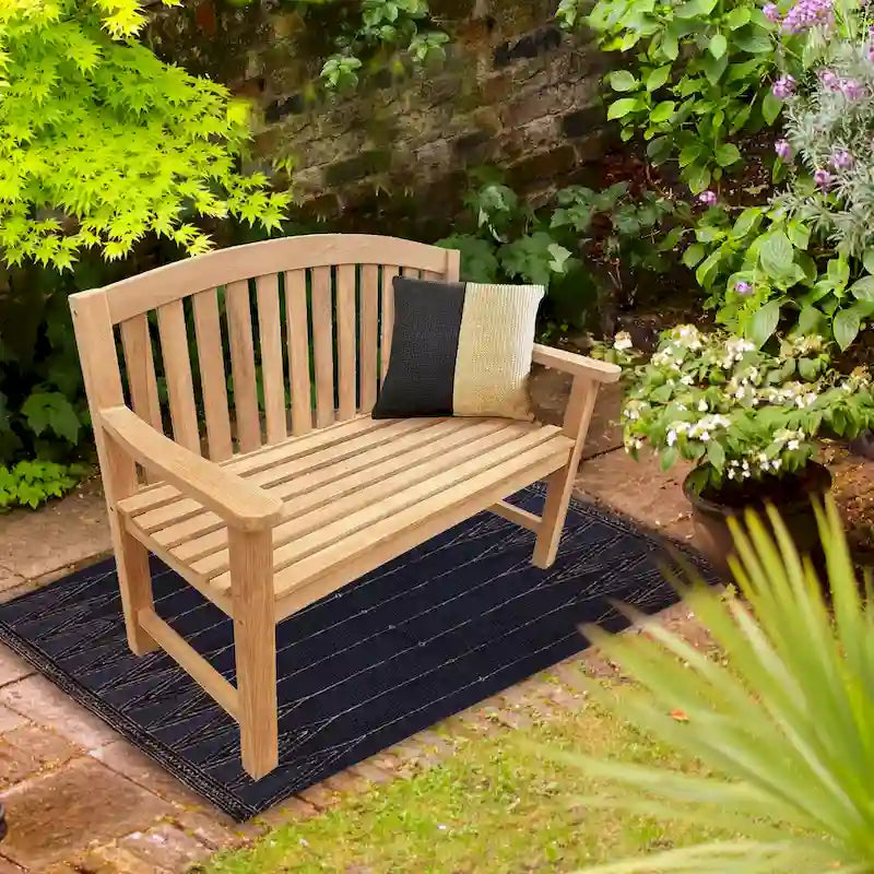 Seven Seas Teak San Jose Teak Wood Outdoor Patio Bench, 4 Foot