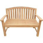 Seven Seas Teak San Jose Teak Wood Outdoor Patio Bench, 4 Foot
