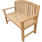 Seven Seas Teak San Jose Teak Wood Outdoor Patio Bench, 4 Foot