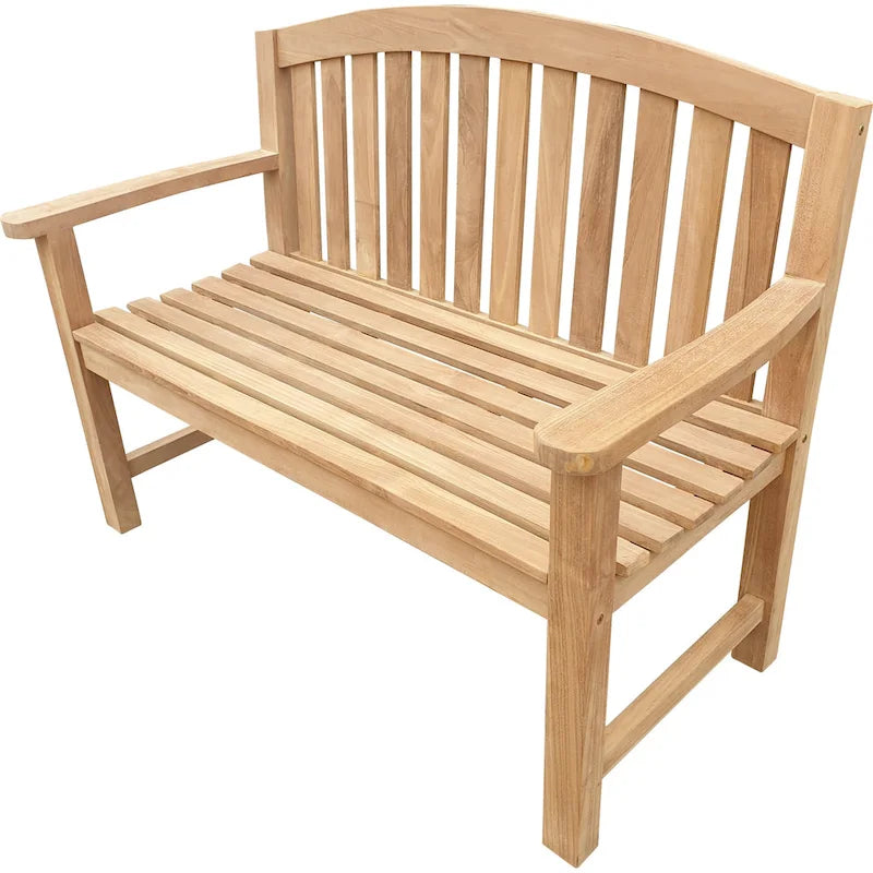 Seven Seas Teak San Jose Teak Wood Outdoor Patio Bench, 4 Foot