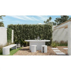 Aurelle Home Lisette Modern Terrazzo Top Outdoor Dining Table