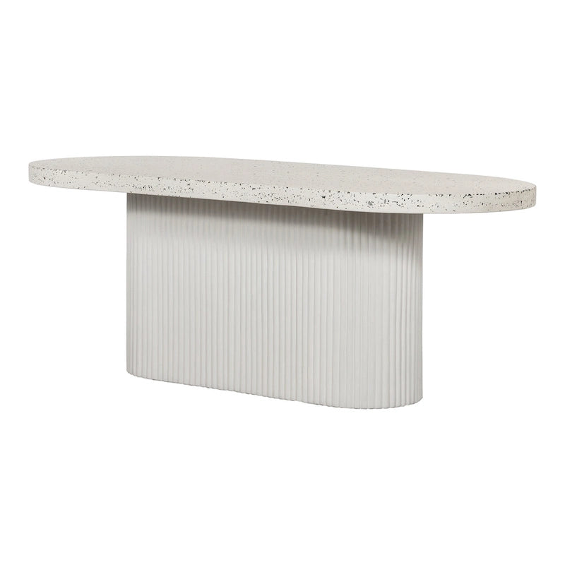 Aurelle Home Lisette Modern Terrazzo Top Outdoor Dining Table