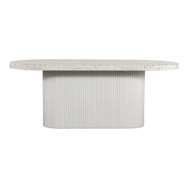 Aurelle Home Lisette Modern Terrazzo Top Outdoor Dining Table