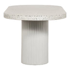 Aurelle Home Lisette Modern Terrazzo Top Outdoor Dining Table