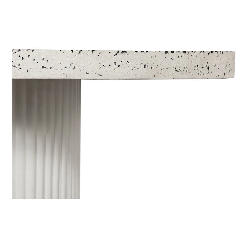 Aurelle Home Lisette Modern Terrazzo Top Outdoor Dining Table