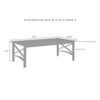 Crosley Kaplan 5Pc Outdoor Sofa Set - 147 W x 68.5 D x 32 H