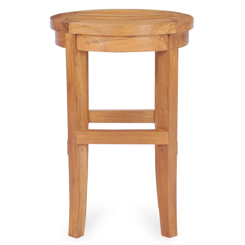 Chic Teak Santiago Indoor/ Outdoor Round Counter Stool, 24 inch