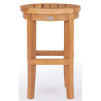 Chic Teak Santiago Indoor/ Outdoor Round Counter Stool, 24 inch