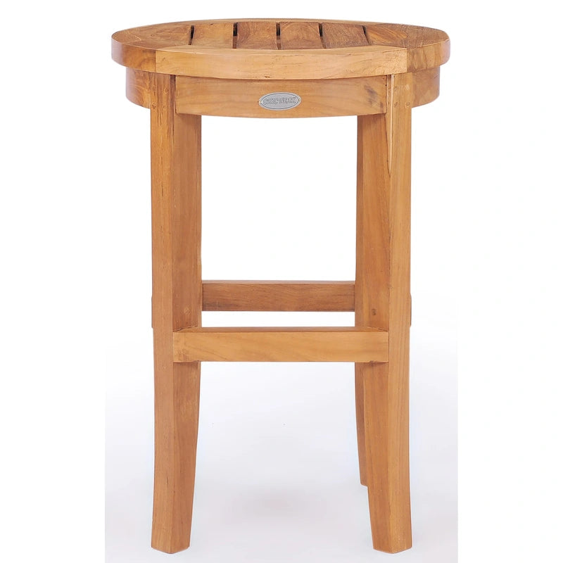 Chic Teak Santiago Indoor/ Outdoor Round Counter Stool, 24 inch