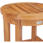 Chic Teak Santiago Indoor/ Outdoor Round Counter Stool, 24 inch