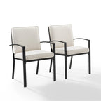 Crosley Kaplan 2Pc Outdoor Dining Chair Set - 24.75W x 24.75D x 37H
