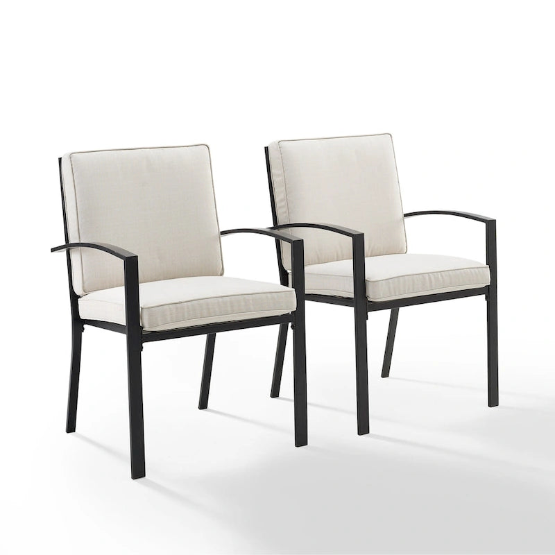Crosley Kaplan 2Pc Outdoor Dining Chair Set - 24.75W x 24.75D x 37H