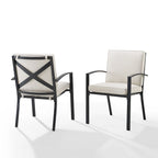 Crosley Kaplan 2Pc Outdoor Dining Chair Set - 24.75W x 24.75D x 37H