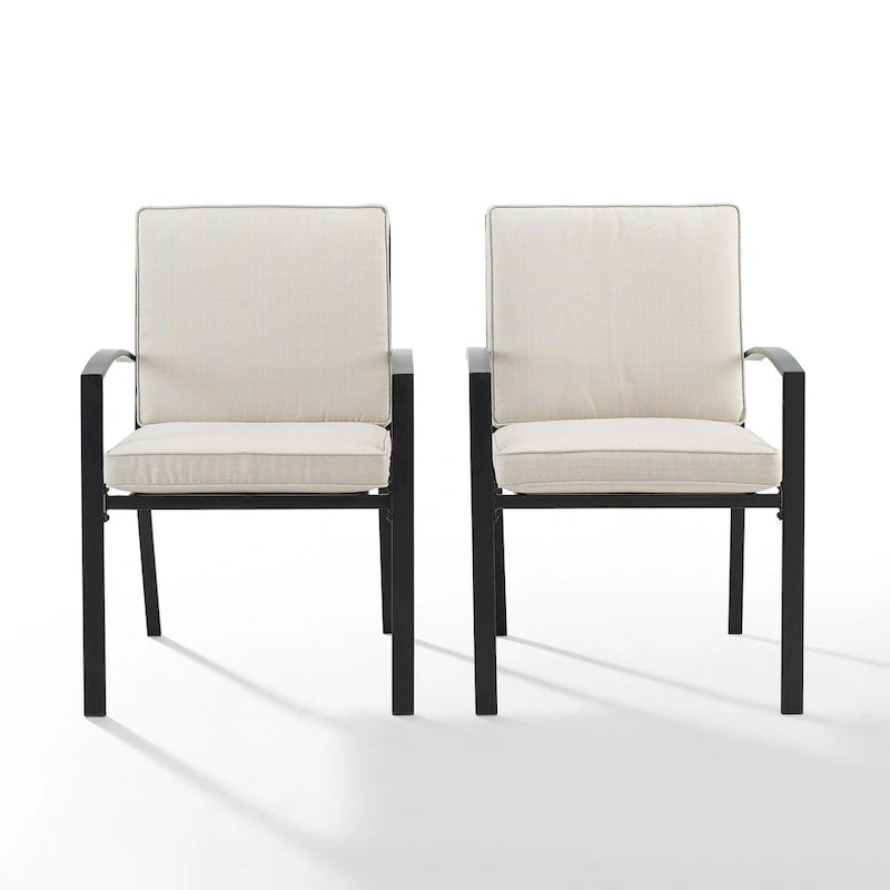 Crosley Kaplan 2Pc Outdoor Dining Chair Set - 24.75W x 24.75D x 37H