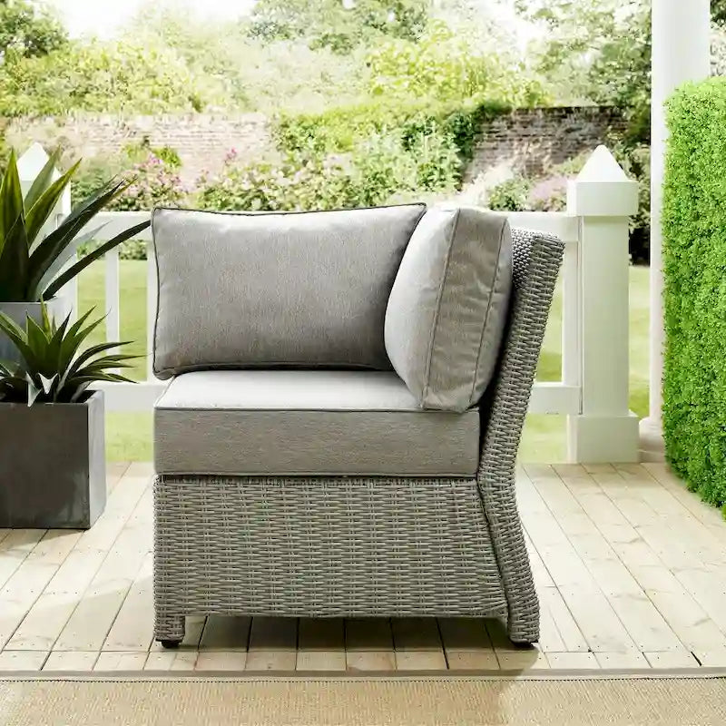 Bradenton Outdoor Wicker Sectional Corner Chair